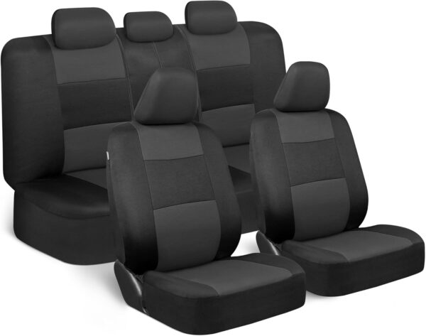 Poly pro Rome seat Cover 9PCs Black MTSC-309-BK
