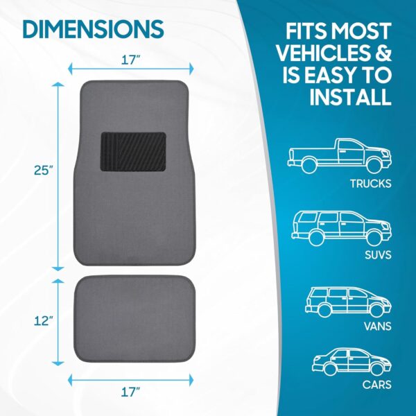 Carpet Matt 4PCS Grey MT-100-DG - Image 2